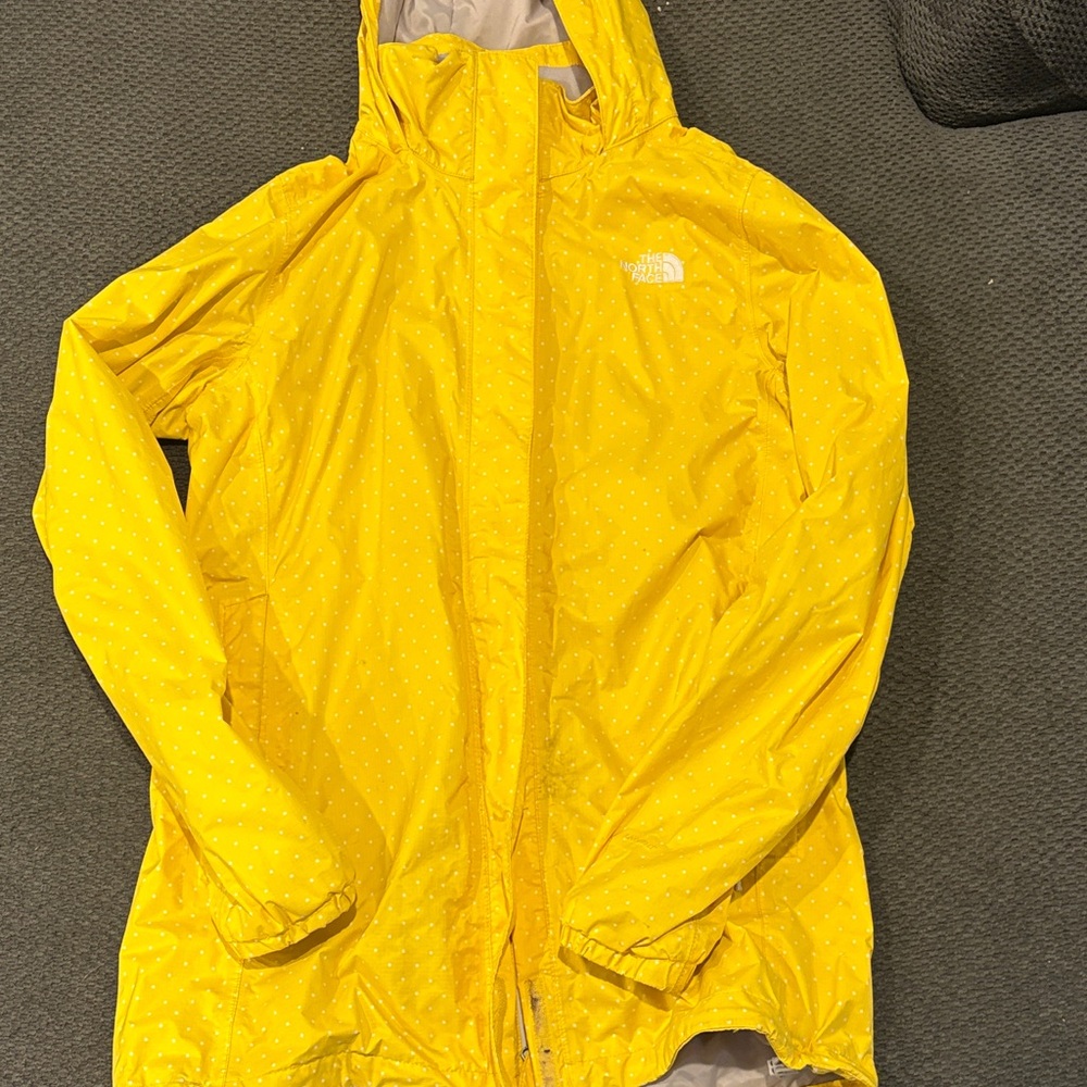 The North Face Bright Yellow Hooded Jacket